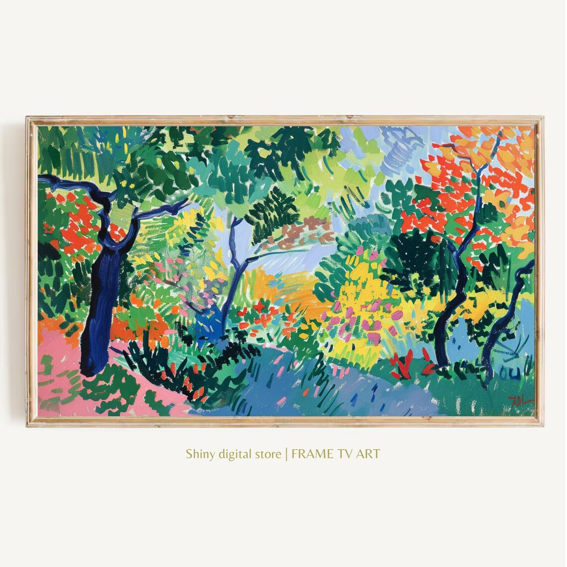 Wildflower Pop Art, Maximalist Botanical Poster