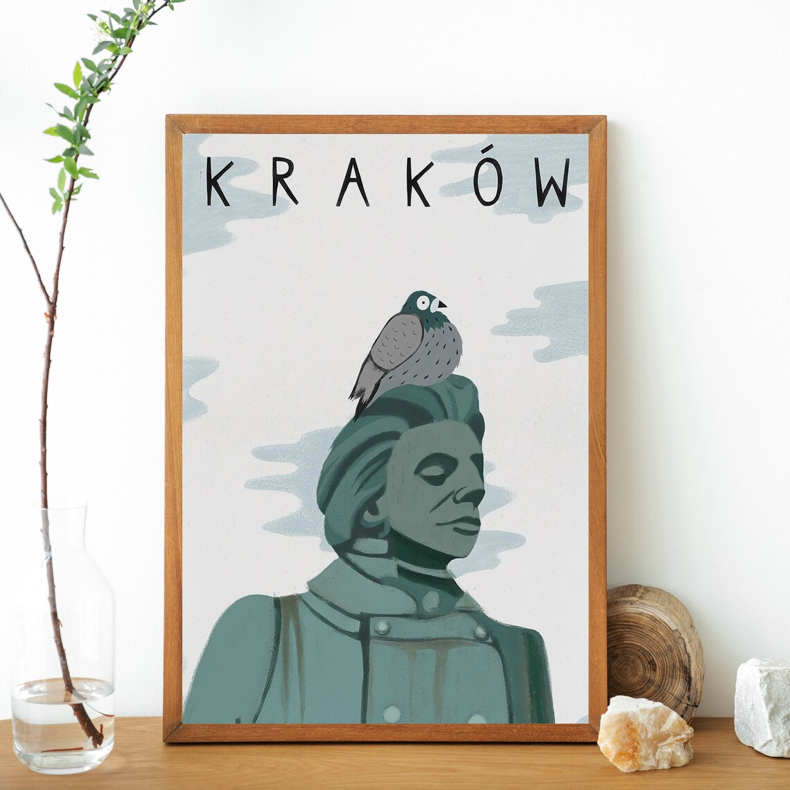Krakow Cracow Poland Vintage Travel Poster - Image 2