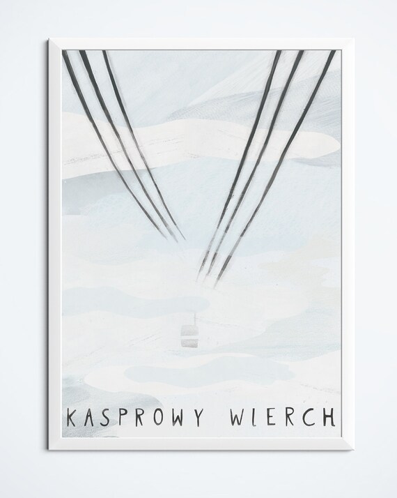 Kasprowy Wierch Zakopane Travel Poster, Tatry Poland