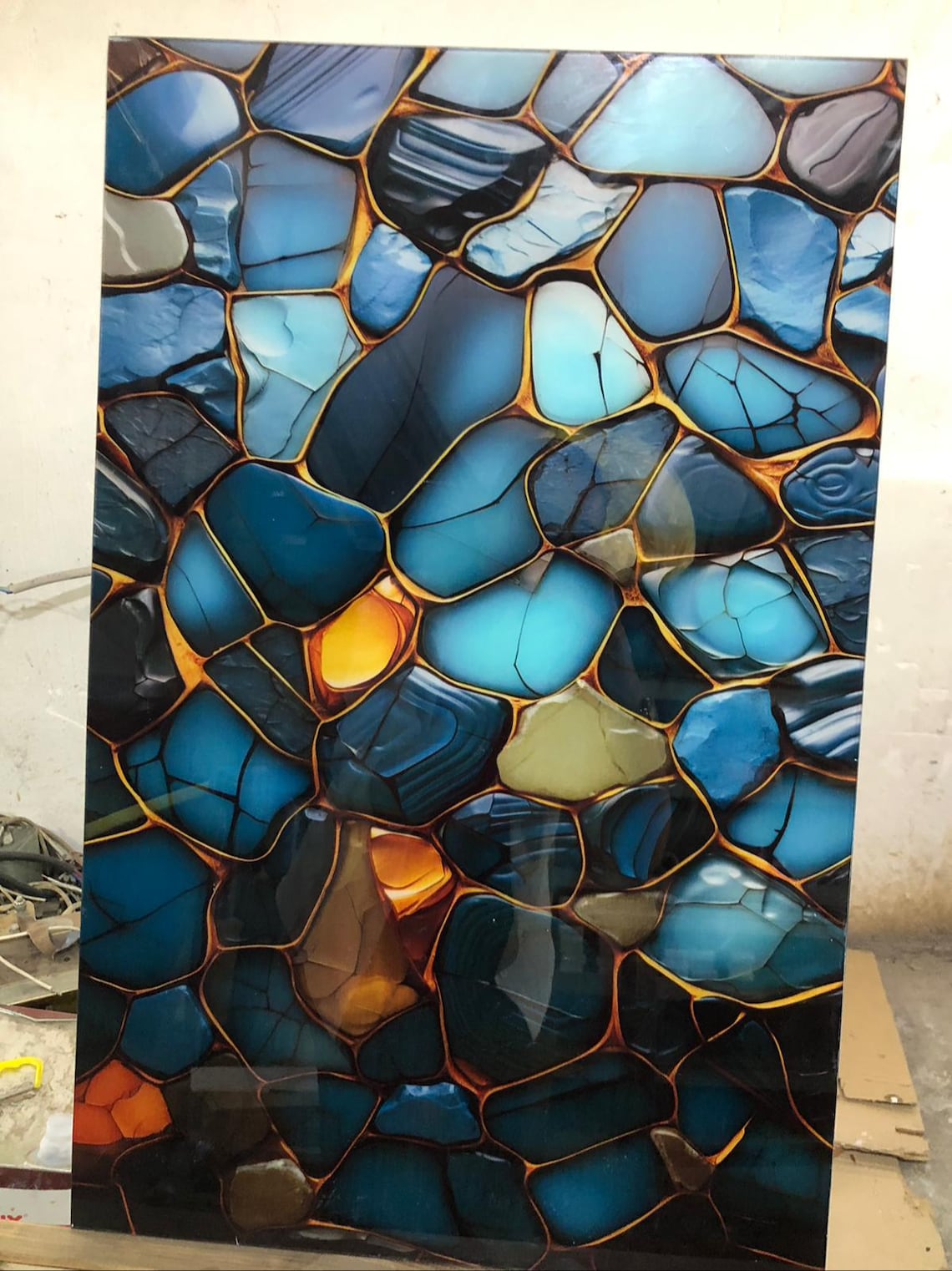 Abstract Fractal Mosaic Wall Art, Modern Art Print - Image 3