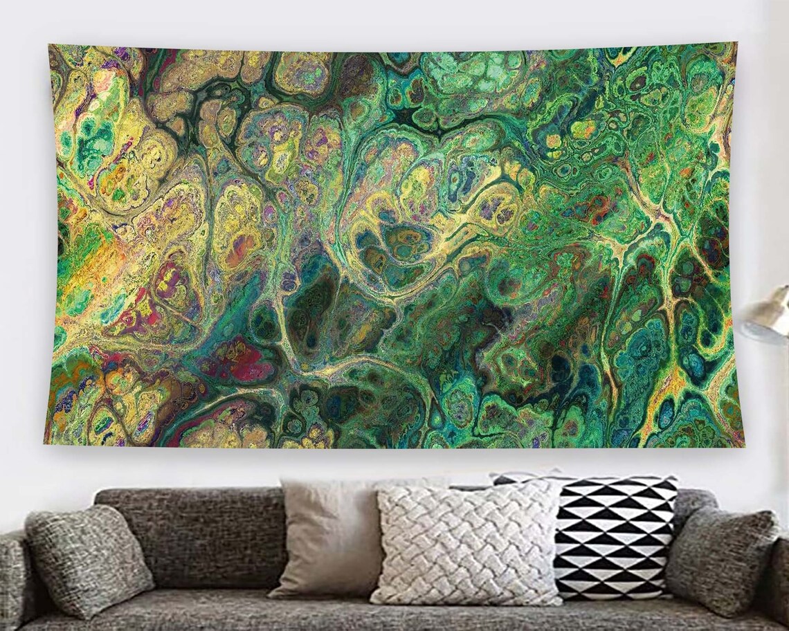 Abstract Green Pattern Poster Print, Minimalist Decor - Image 2