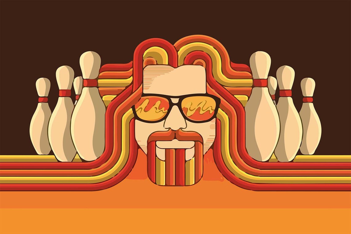 The Dude Big Lebowski Wall Art Print, Custom Gift - Image 2
