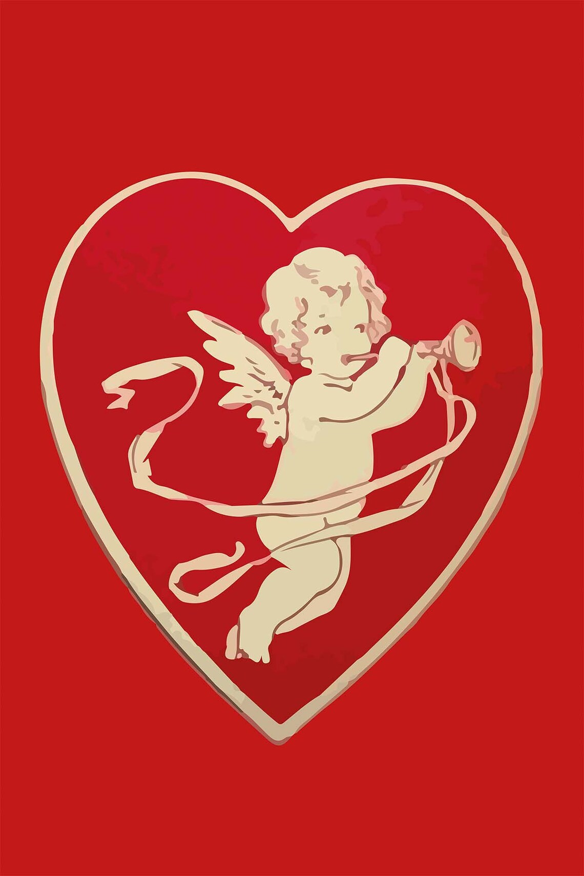 Minimalist Eros Love Mythology Couple Poster Print - Image 3