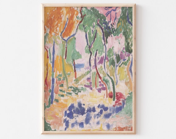 Henri Matisse Landscape Near Collioure Vintage Art Print