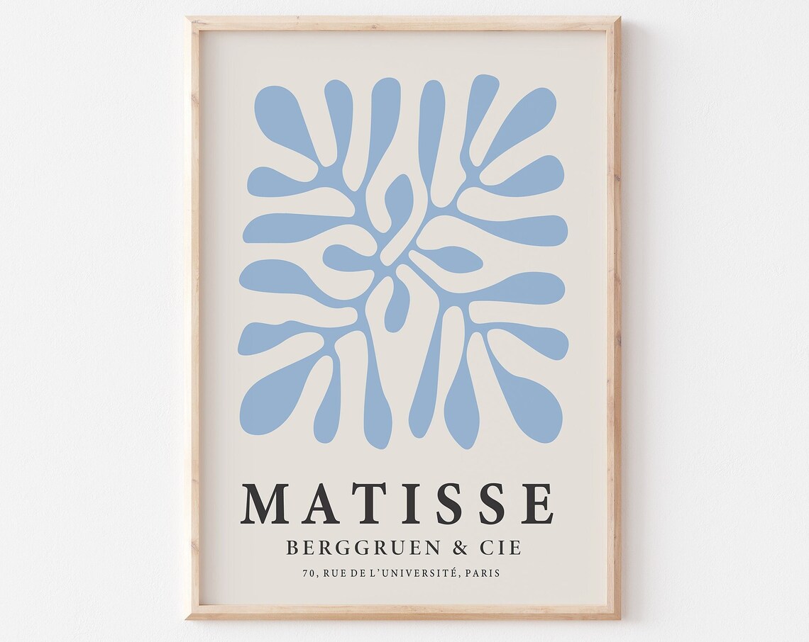 Matisse Cutout Abstract Shapes Vintage Art Print