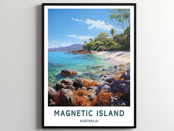 Magnetic Island Travel Print Wall Art Magnetic Island Wall Hanging Home Dcor Magnetic Island Gift Art Lovers Australia Art Poster