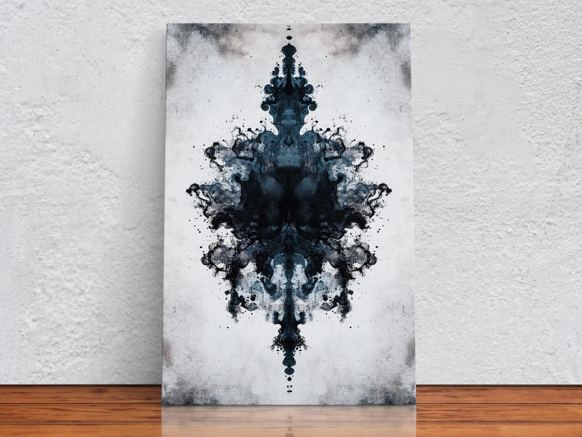Ink Splash Contrast Abstract Art Print - Image 2