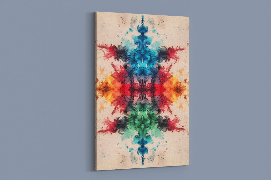 Vibrant Multicolor Symmetry Art Print - Image 2