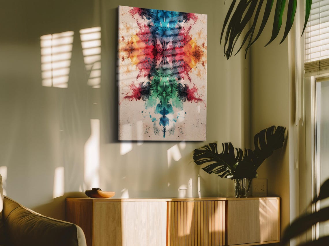 Vibrant Multicolor Symmetry Art Print - Image 4