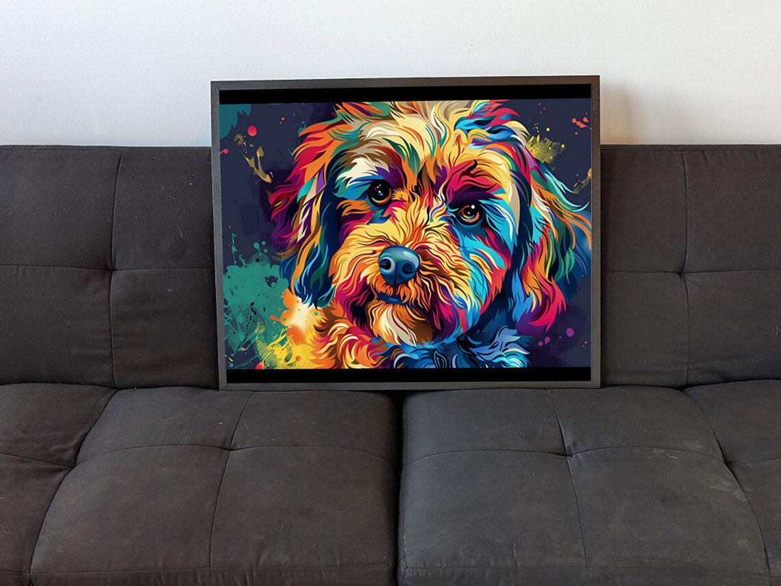 Alebrije Dia De Los Muertos Cockapoo Art Print - Image 4