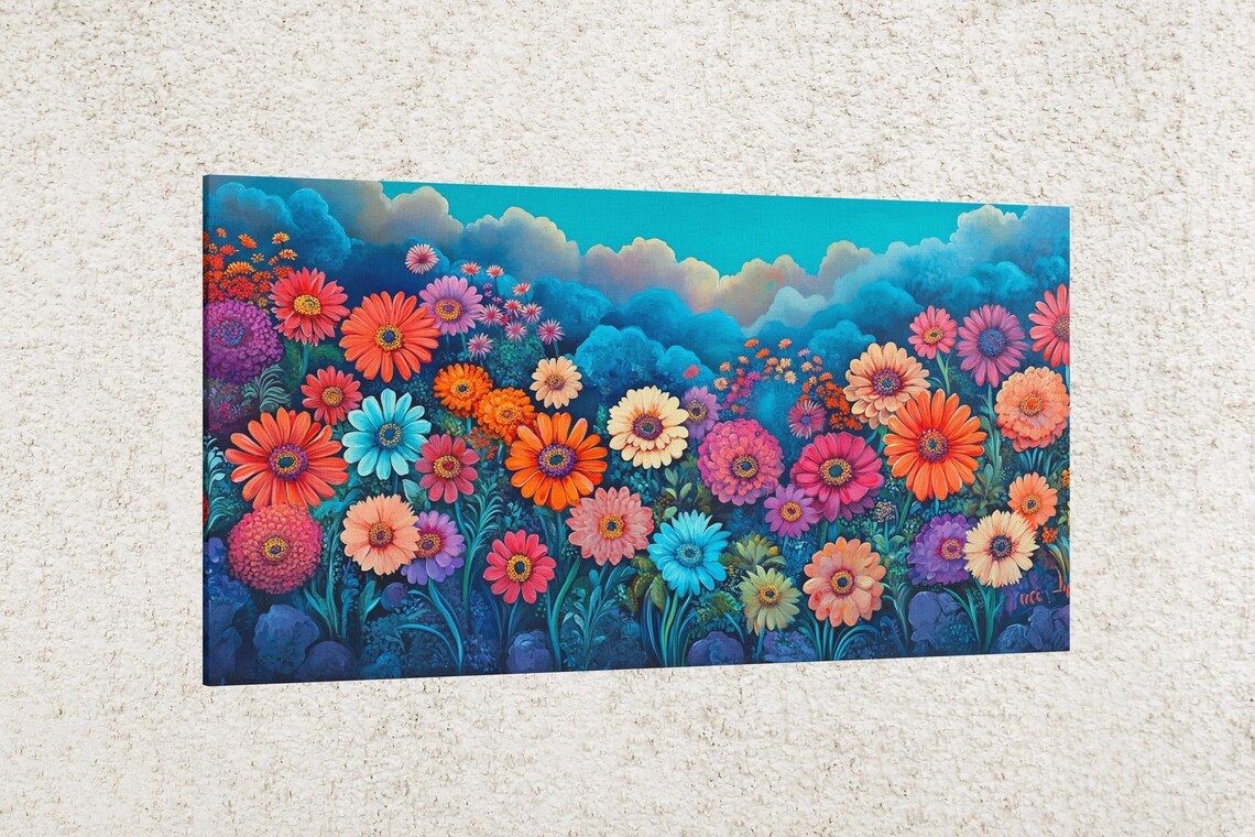 Gerbera Harmony Floral Wall Art, Elegant Print - Image 2