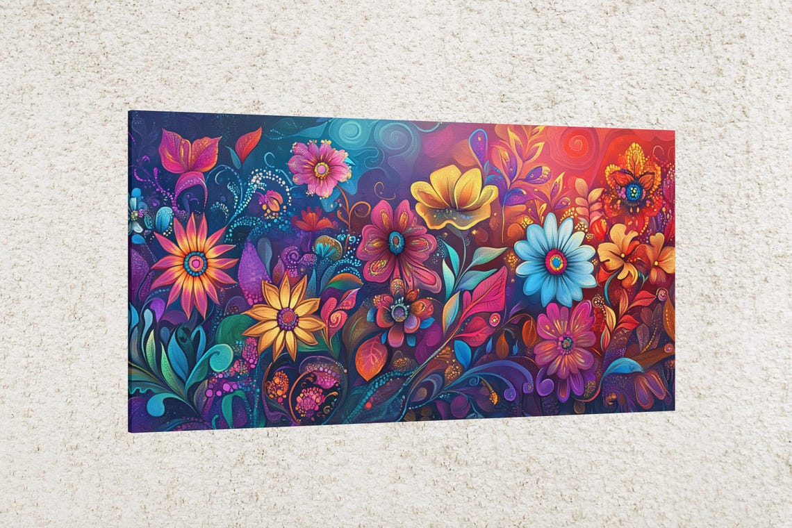Whimsical Floral Dream, Spring Wall Art - Image 2