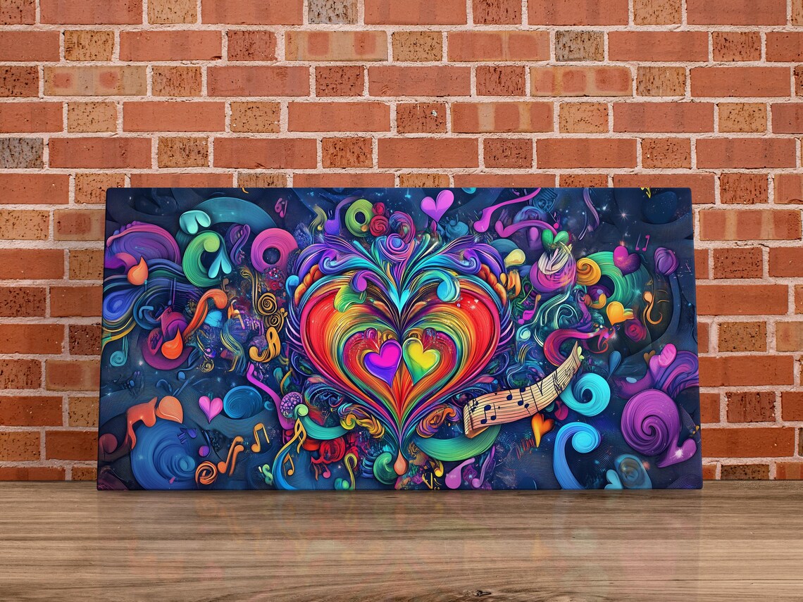 Colorful Love Celebration, Valentine’s Day Art Print