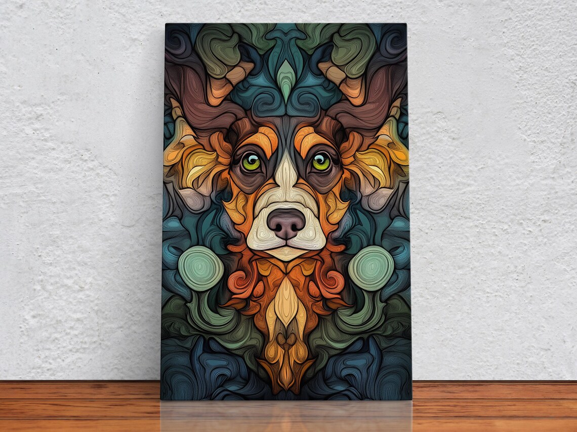 Whimsical Dog Portrait, Playful Art Print - Image 2