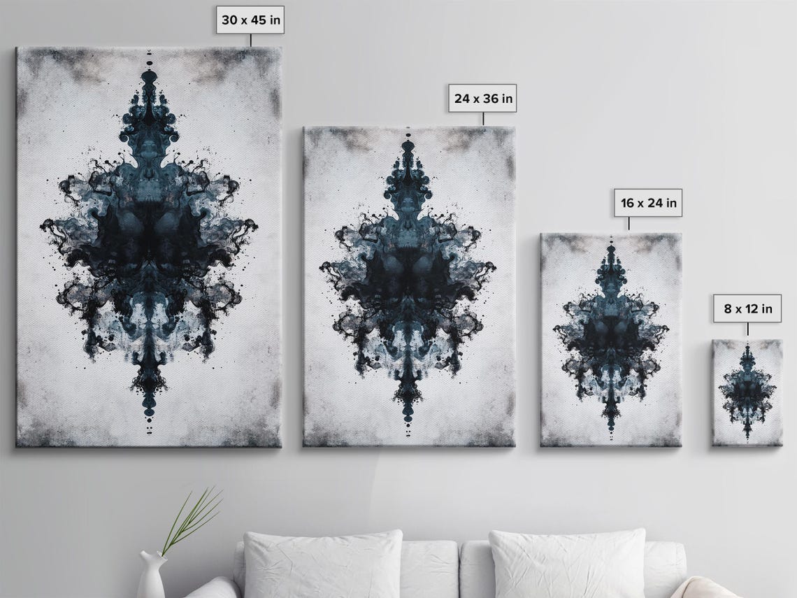 Ink Splash Contrast Abstract Art Print - Image 3