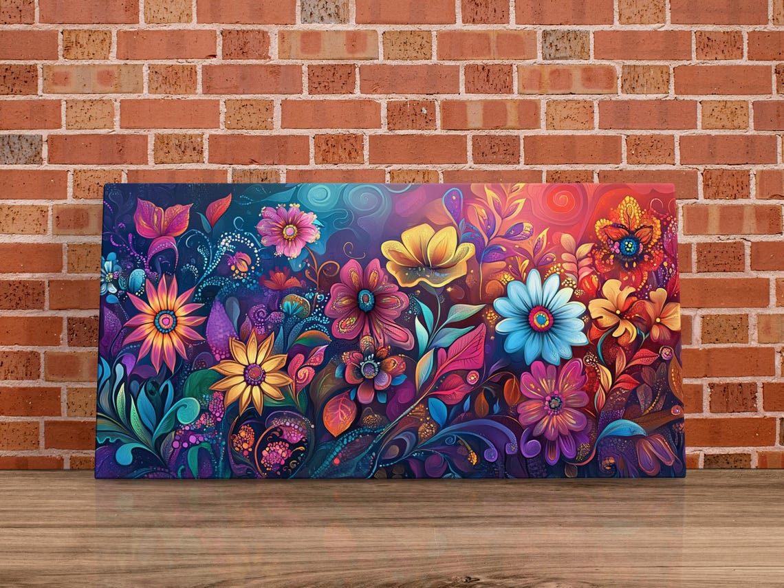 Whimsical Floral Dream, Spring Wall Art