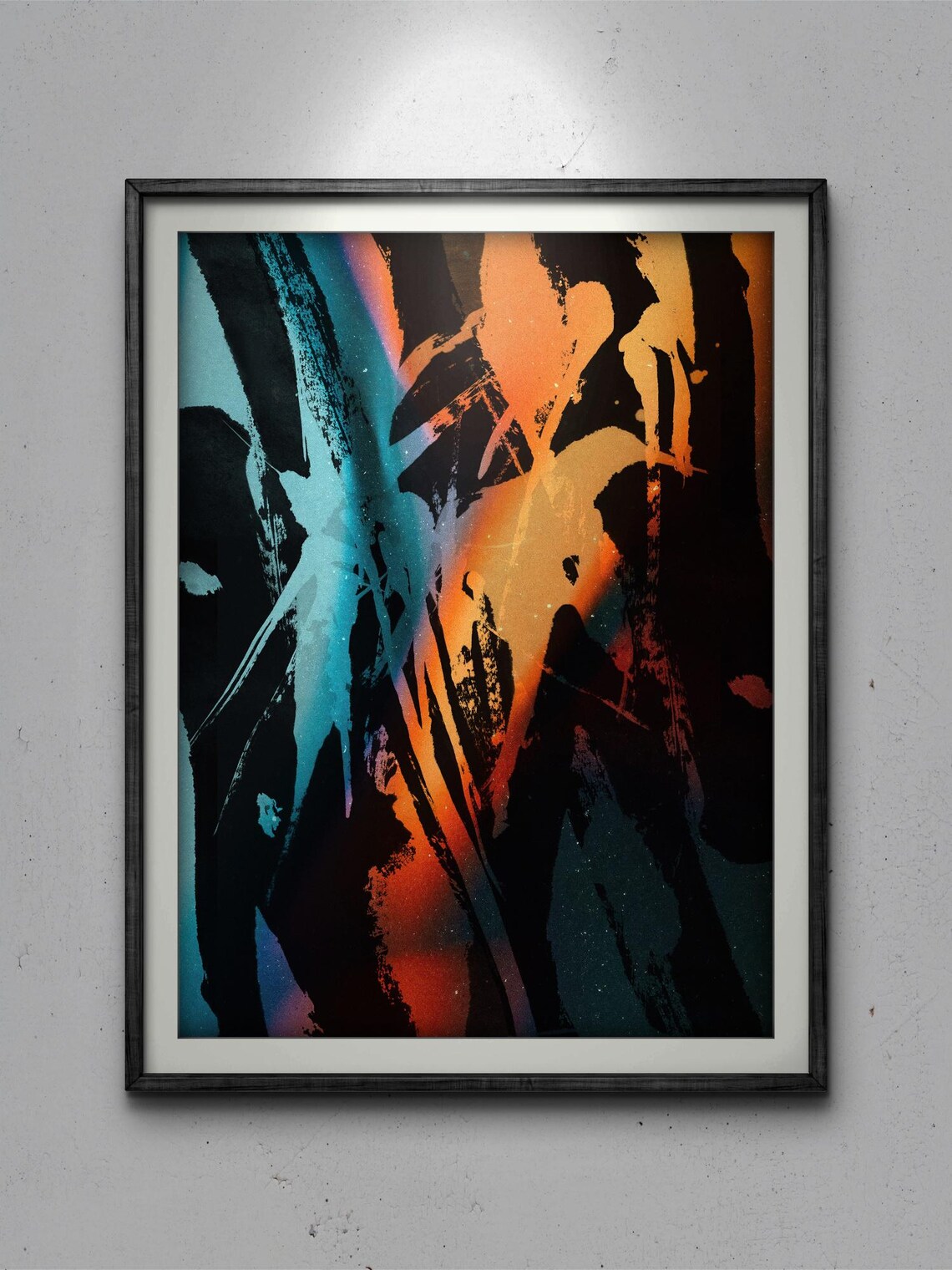 Abstract Nature Mixed Media Painting, Wall Art - Image 3