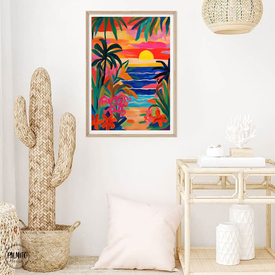 Matisse-Inspired Tropical Beach Art Print - Image 2