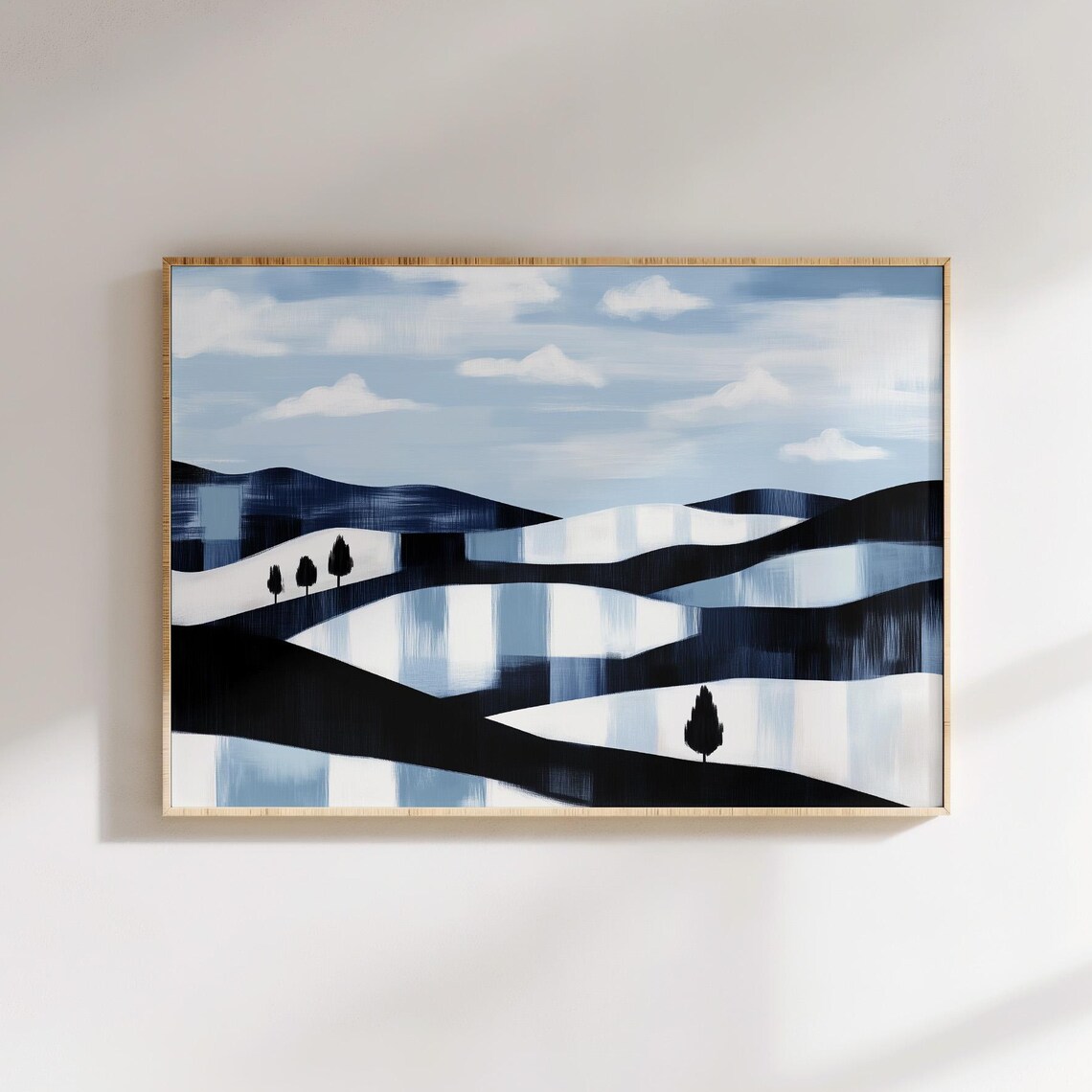 Modern Abstract Landscape, Minimalist Nature Print