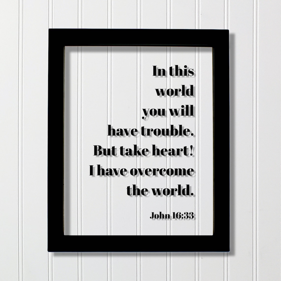 John 16:33 Bible Verse Christian Art Print