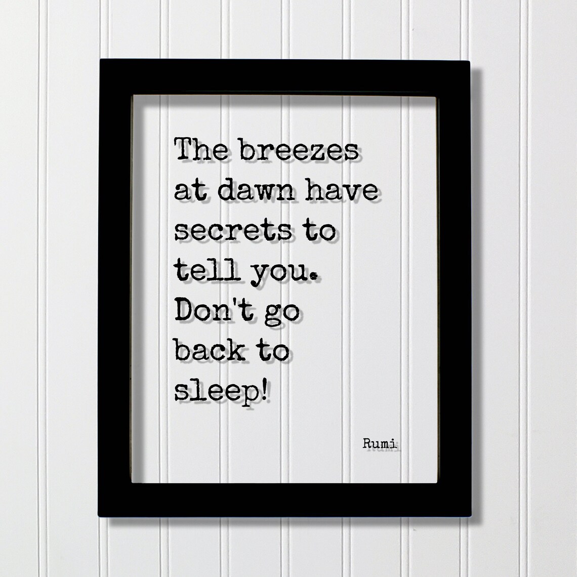 Rumi Quote Art Print, Early Bird Morning
