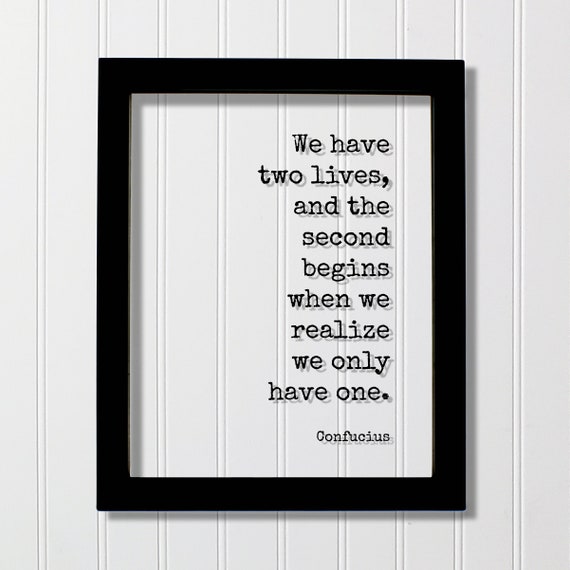 Confucius Quote Art Print, Carpe Diem Typography