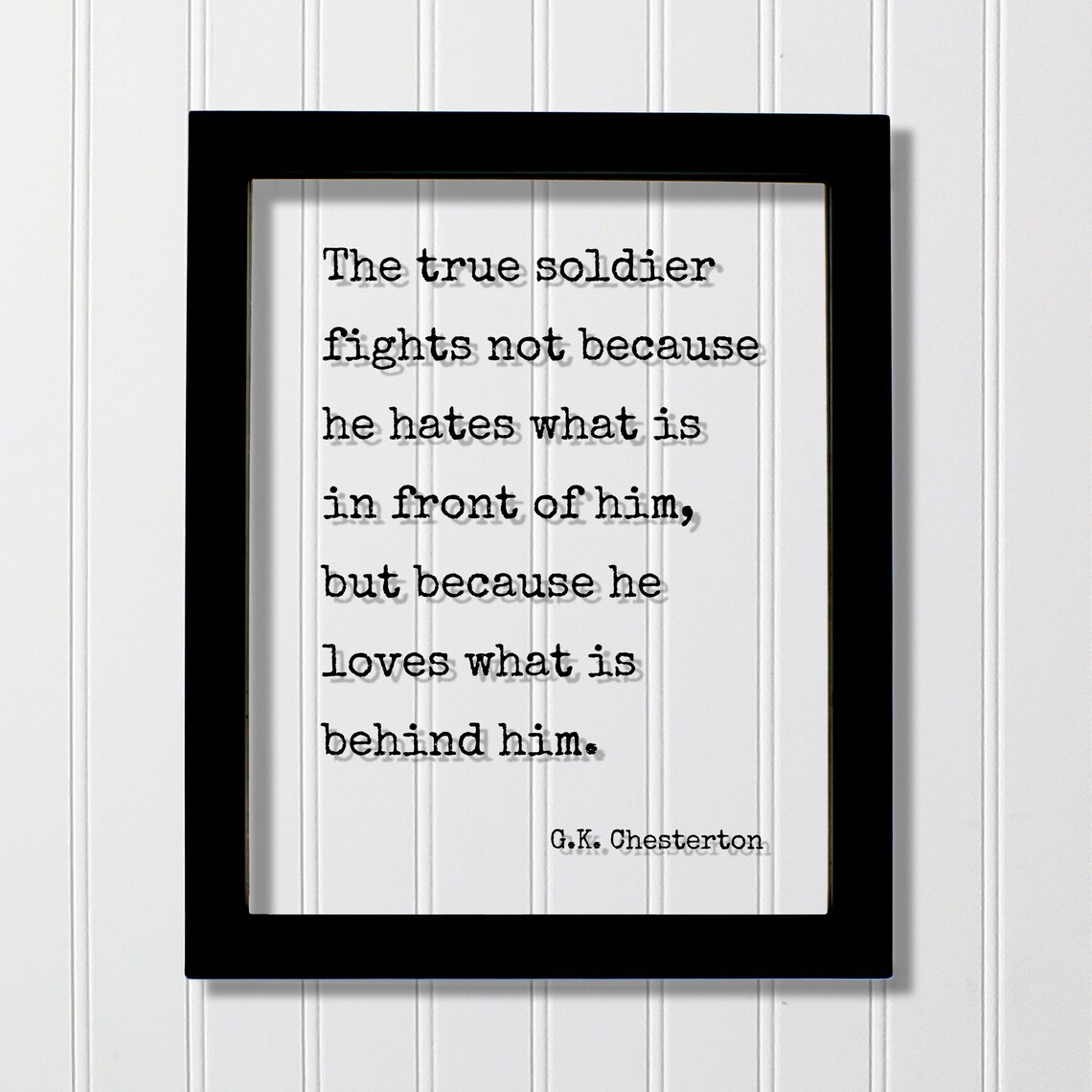 G. K. Chesterton Quote, Courage Typography Art Print