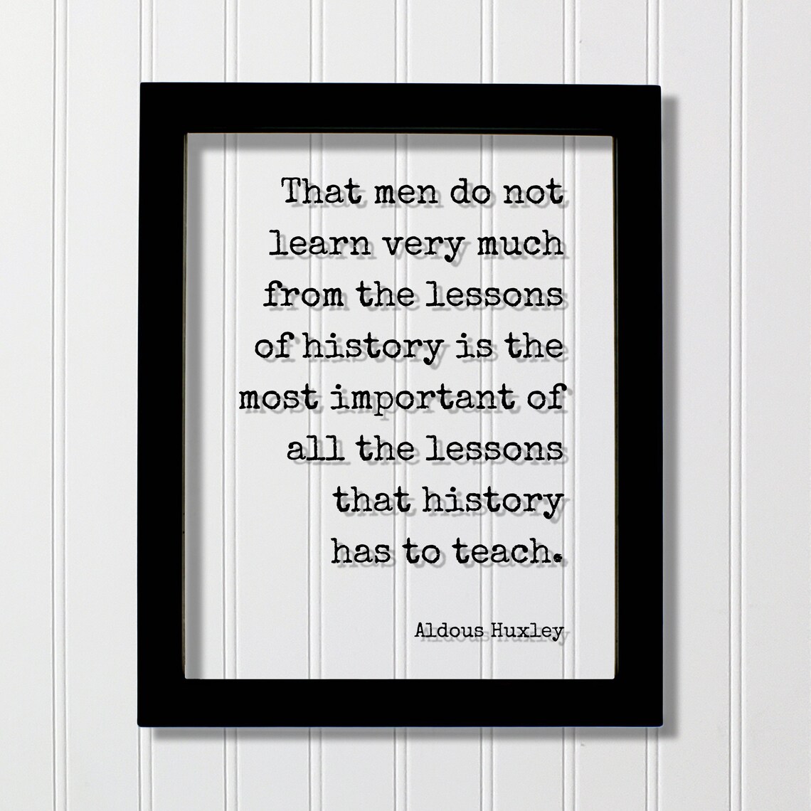 Aldous Huxley Quote Art Print, Literary Wall Decor