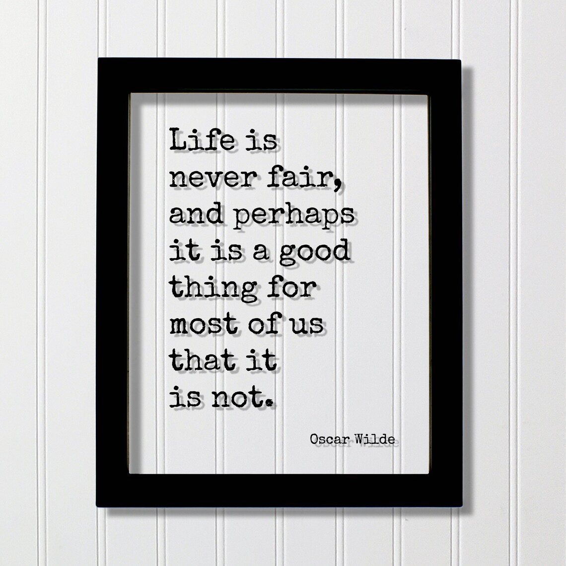 Oscar Wilde Quote Art Print, Typography Wall Art