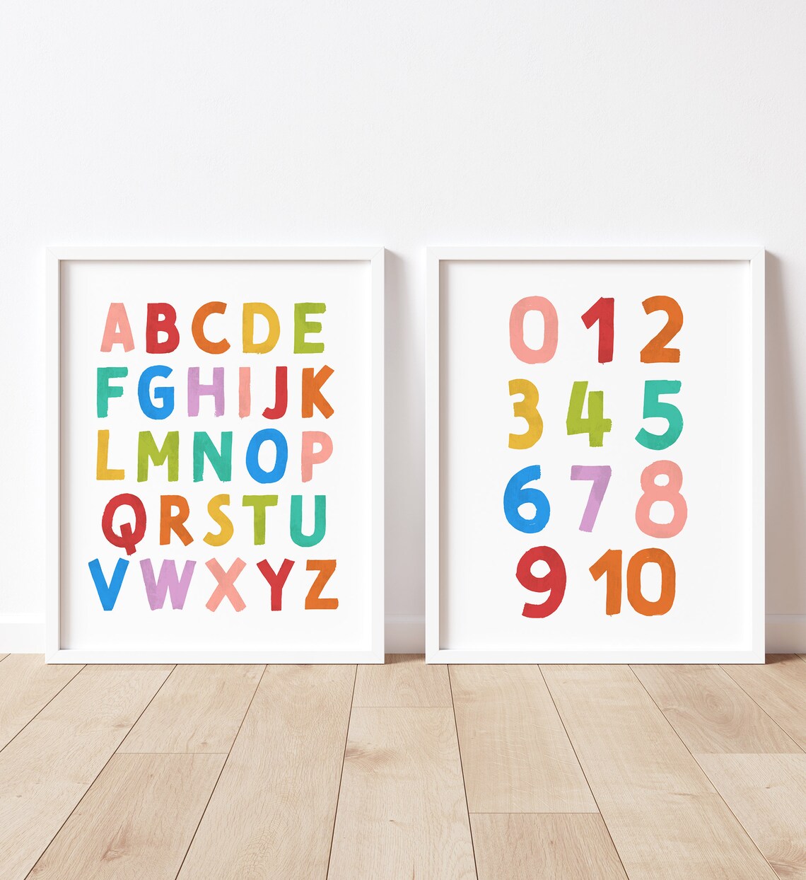 Rainbow Alphabet And Numbers Nursery Art Print - Image 6