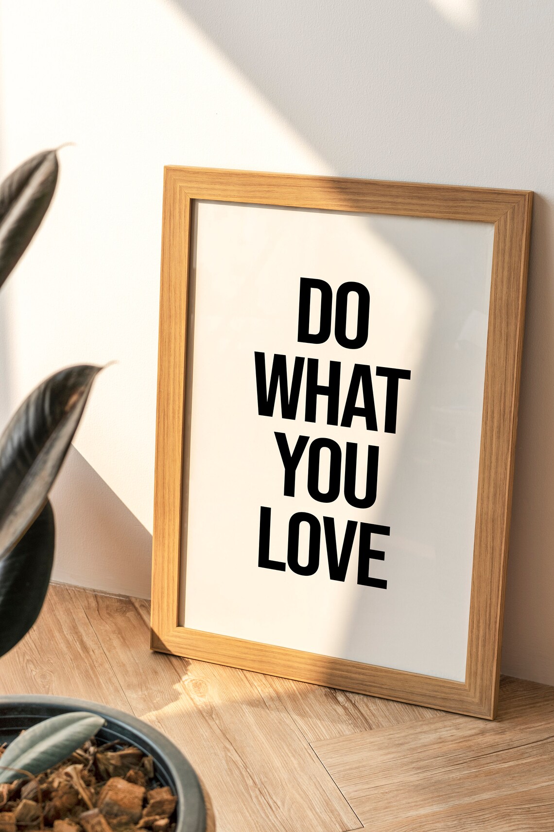 Do What You Love Bold Motivational Quote Typography Wall Poster - Image 2