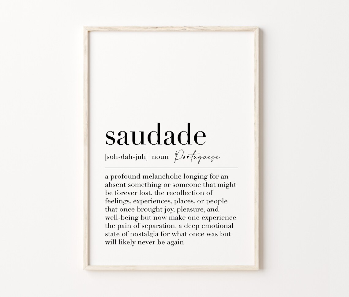 Saudade Definition Print, Portuguese Gift Decor - Image 3