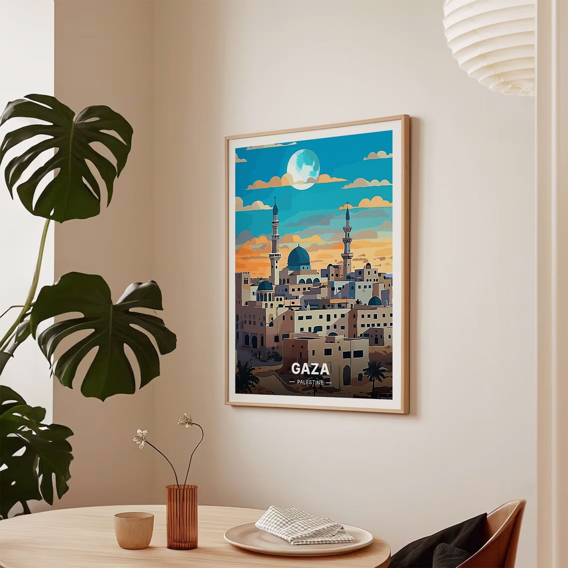 Gaza City Travel Poster, Palestine Wall Art - Image 2