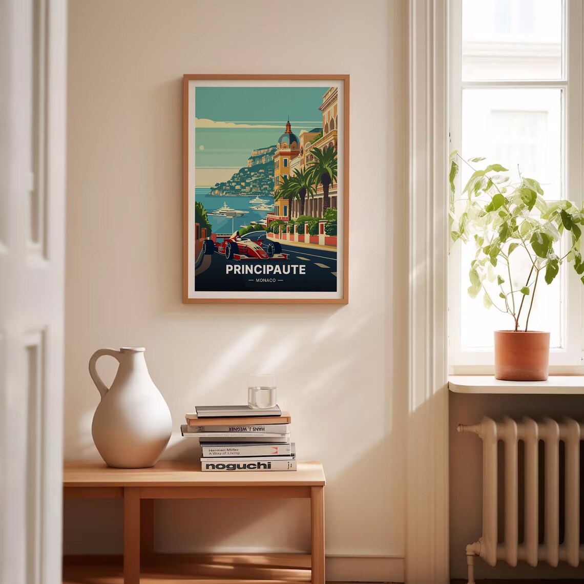 Monaco Grand Prix Formula Race Car Street Circuit Vintage Poster Art - Image 4