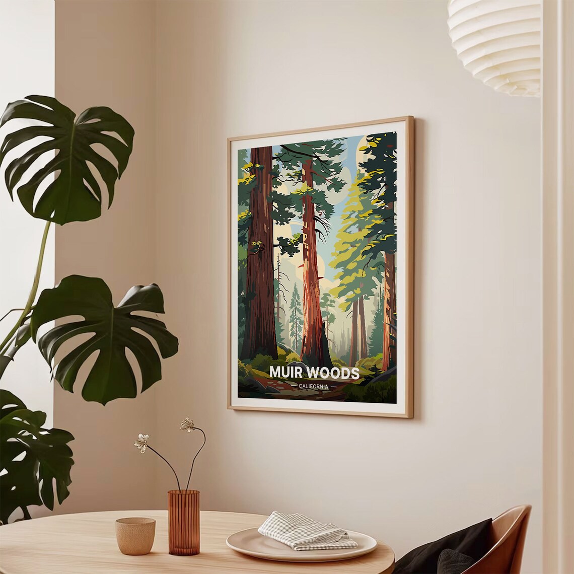 Muir Woods Travel Poster, California Redwoods Art Print - Image 2