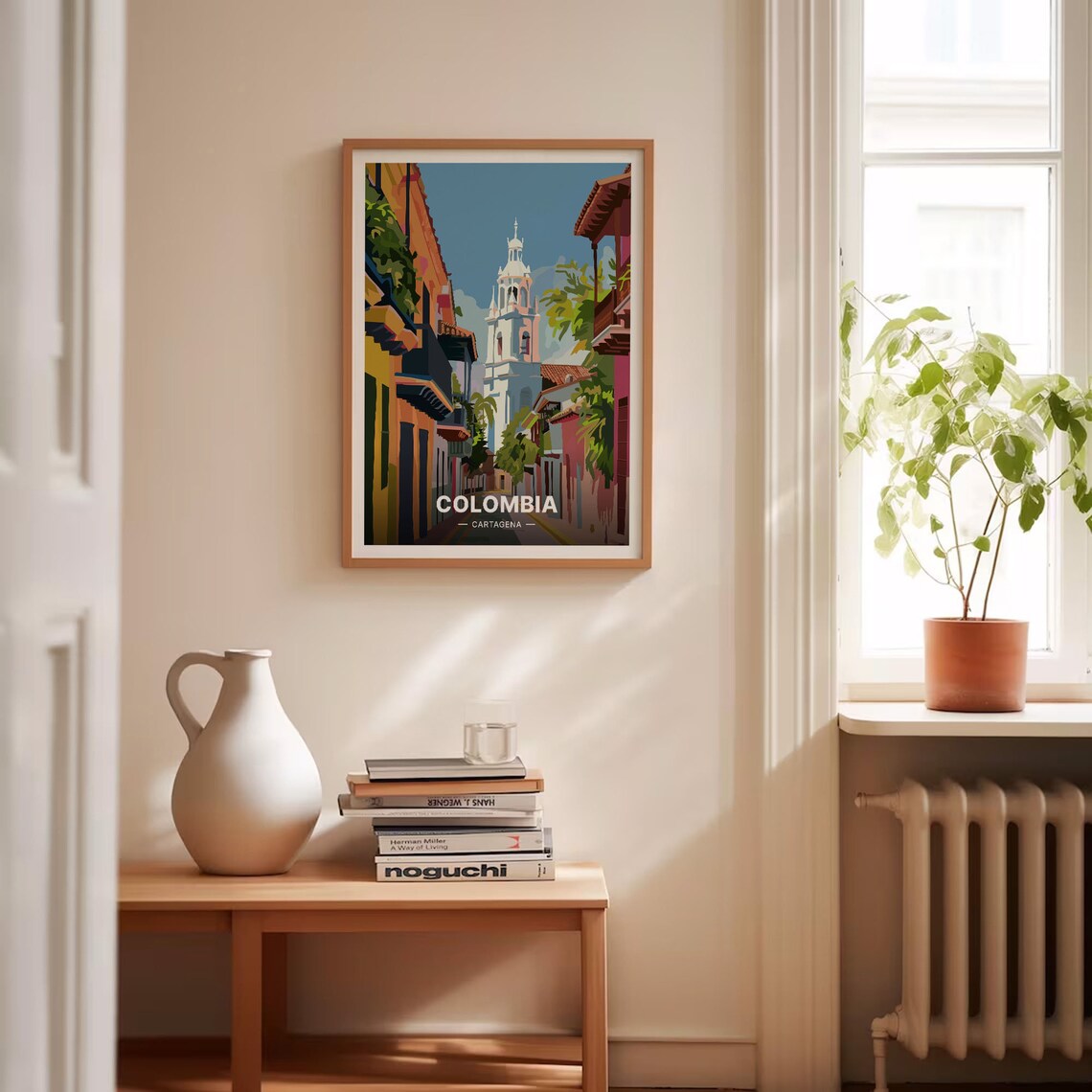 Cartagena Colombia Travel Poster, Cityscape Art Print - Image 4