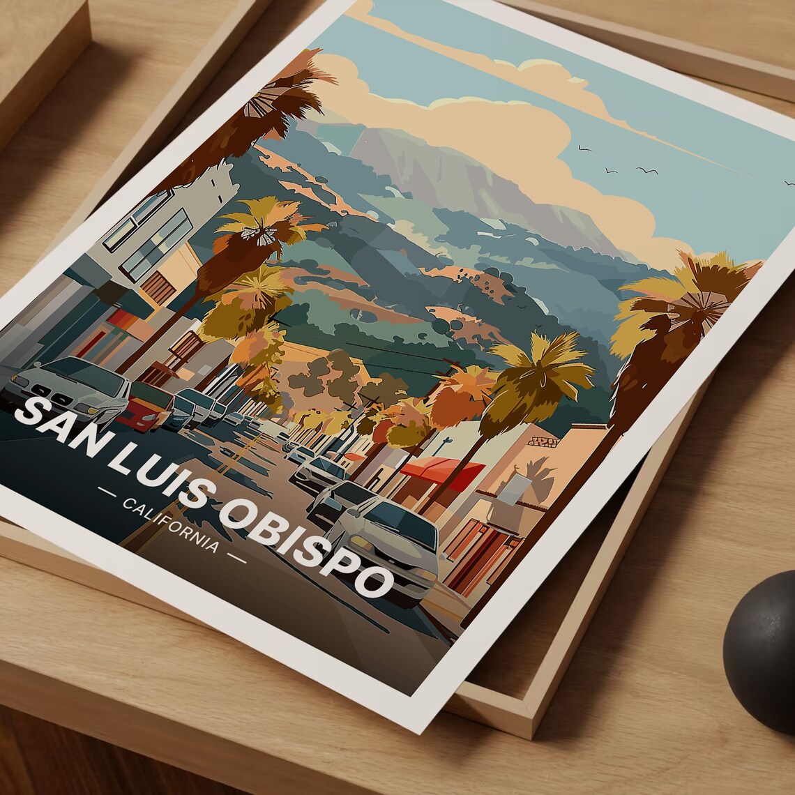 San Luis Obispo California Travel Poster, Cal Poly - Image 3