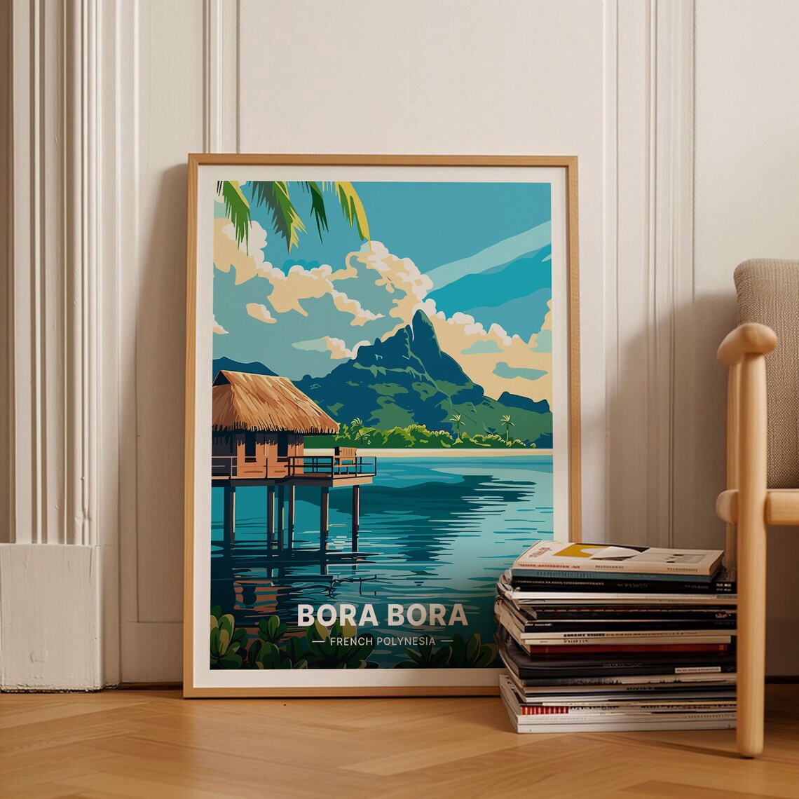 Bora Bora French Polynesia Travel Poster, Travel Poster