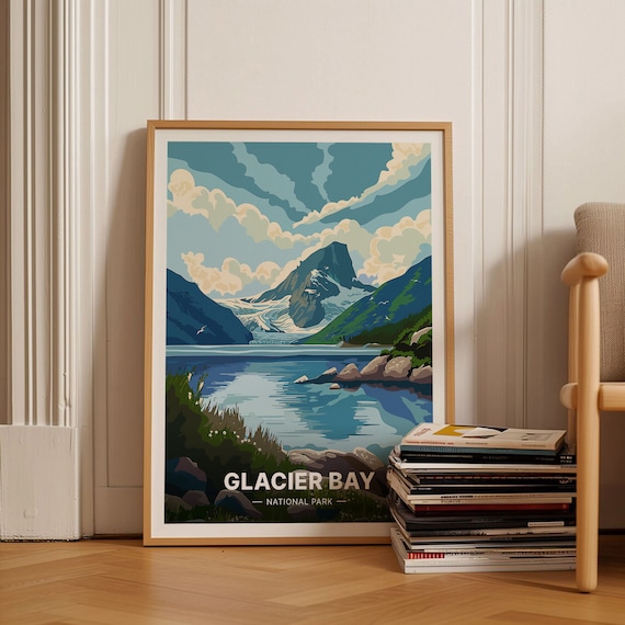 Glacier Bay National Park Alaska Fjord Glacier Waters Poster