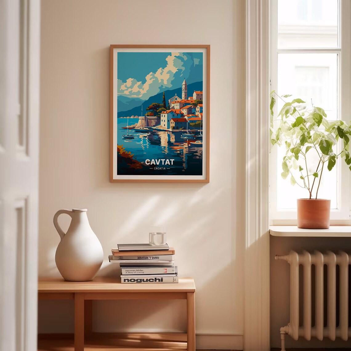 Cavtat Croatia Harbor Boats Waterfront Vintage Travel Poster - Image 4