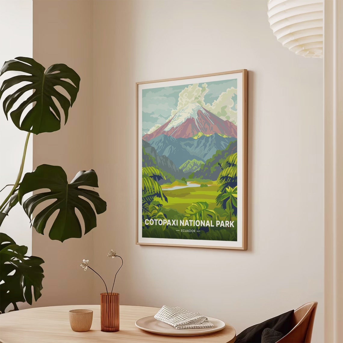 Cotopaxi National Park Snowy Volcano Ecuador Adventure Poster - Image 2