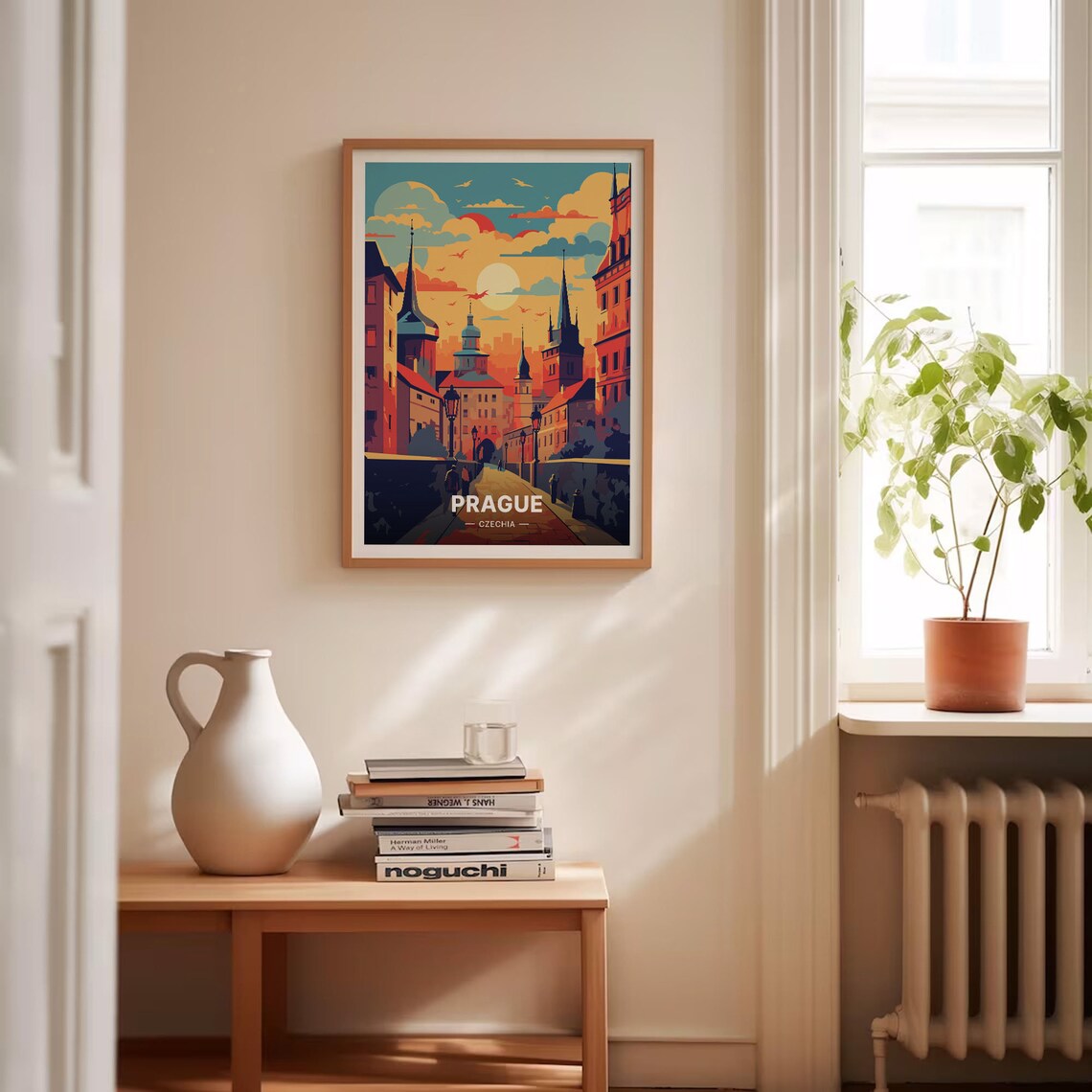 Prague Cityscape Travel Poster, European City Decor - Image 4