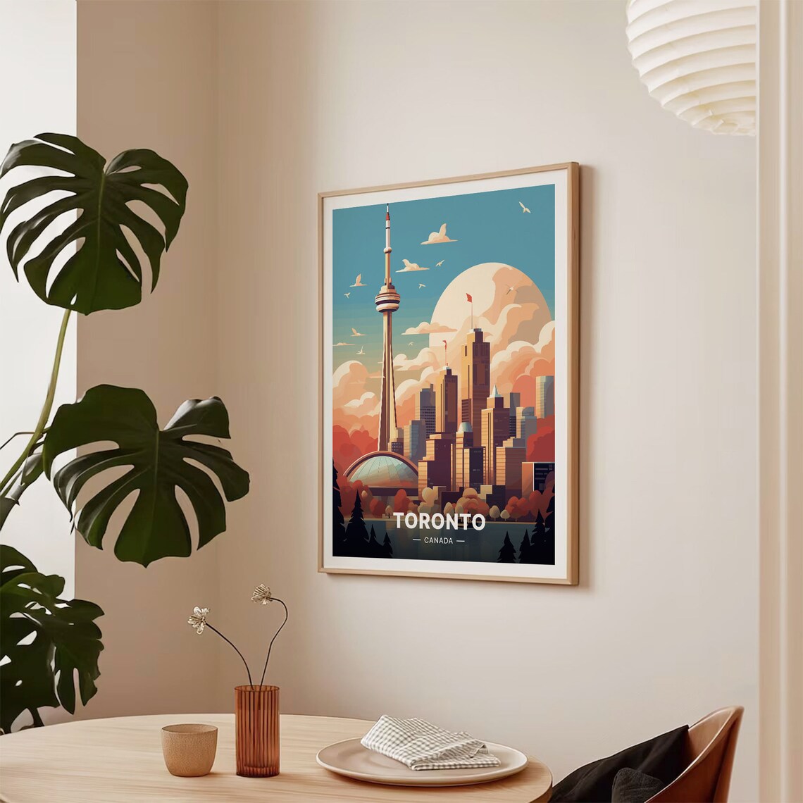 Toronto Cityscape Travel Poster, Urban Style Decor - Image 2