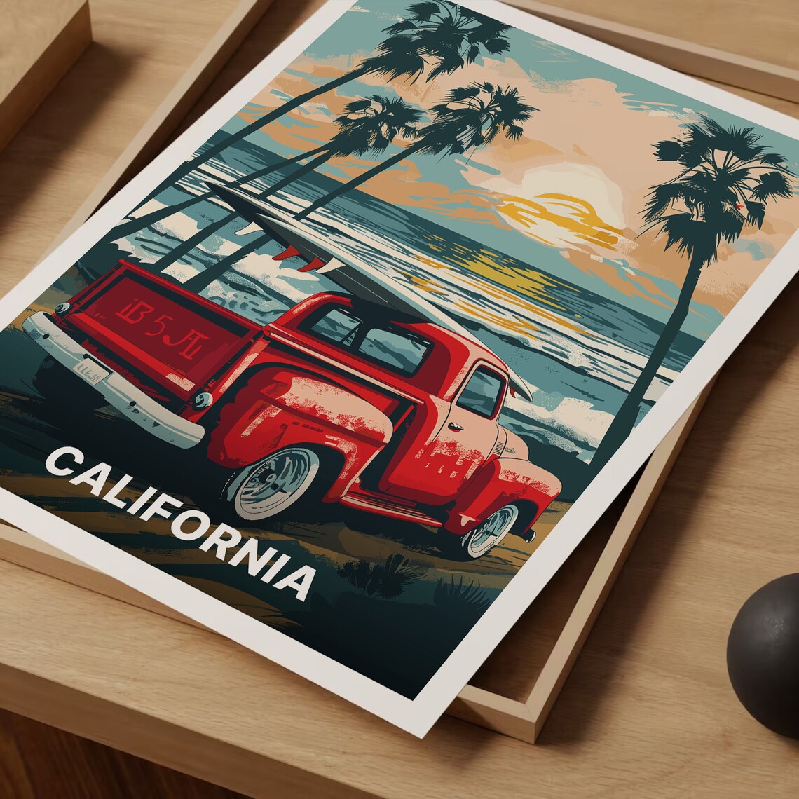 California Coastal Scenery Vintage Travel Poster - Image 3