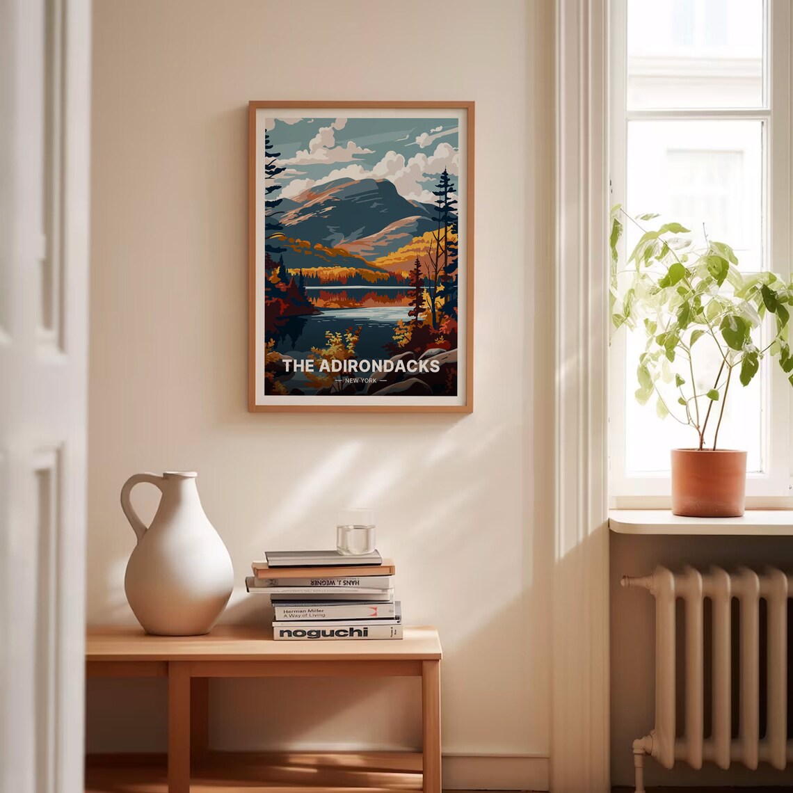 Adirondacks Travel Poster, New York State Landscape - Image 4
