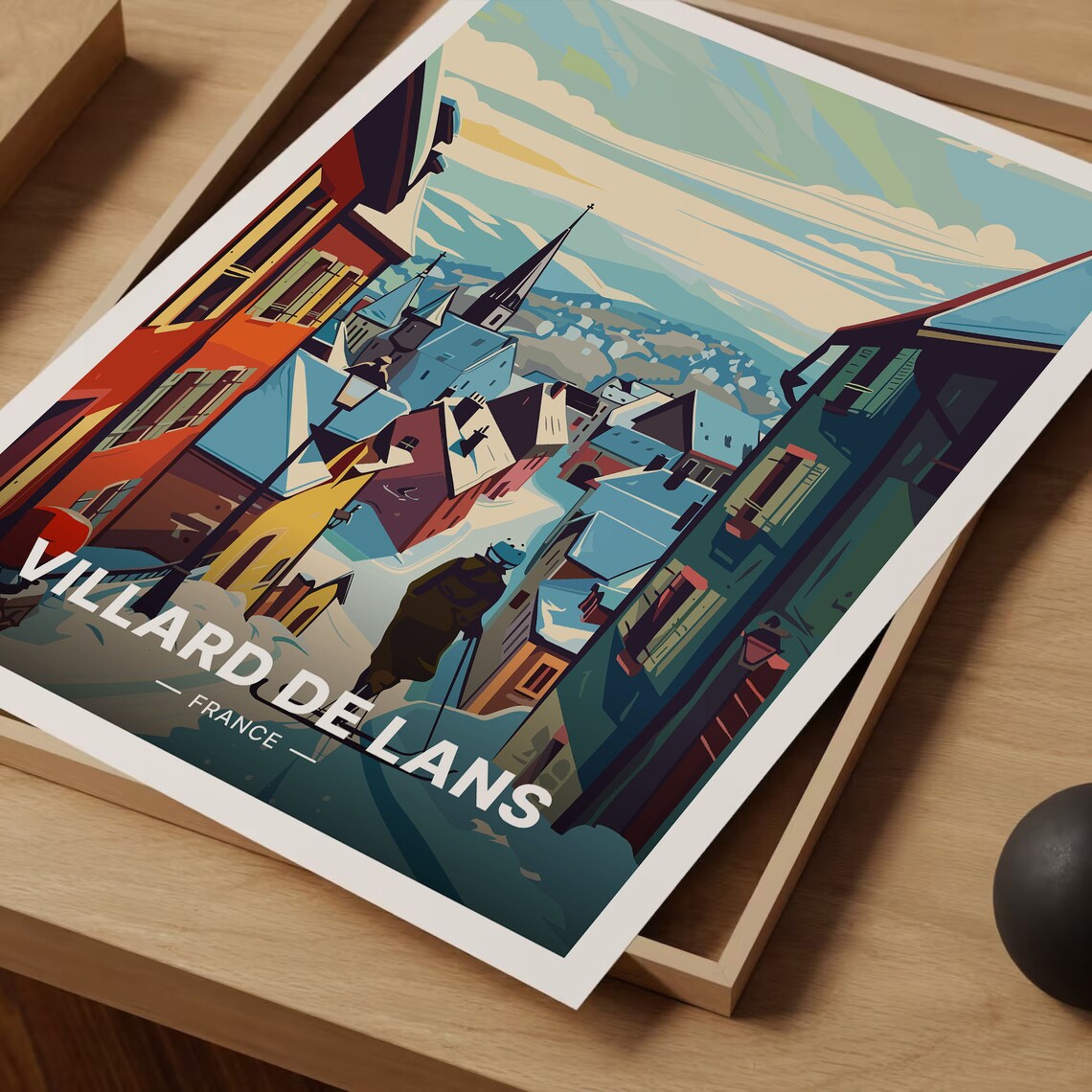 Villard De Lans Retro Travel Poster, Alpine Art Print - Image 3
