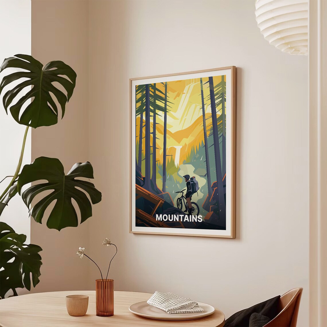 Mountain Biking Adventure Travel Poster, Extreme Sports - Image 2