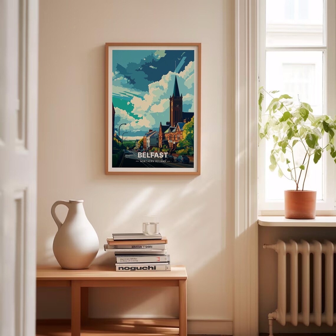 Belfast Travel Poster, Ireland Cityscape Art Print - Image 4