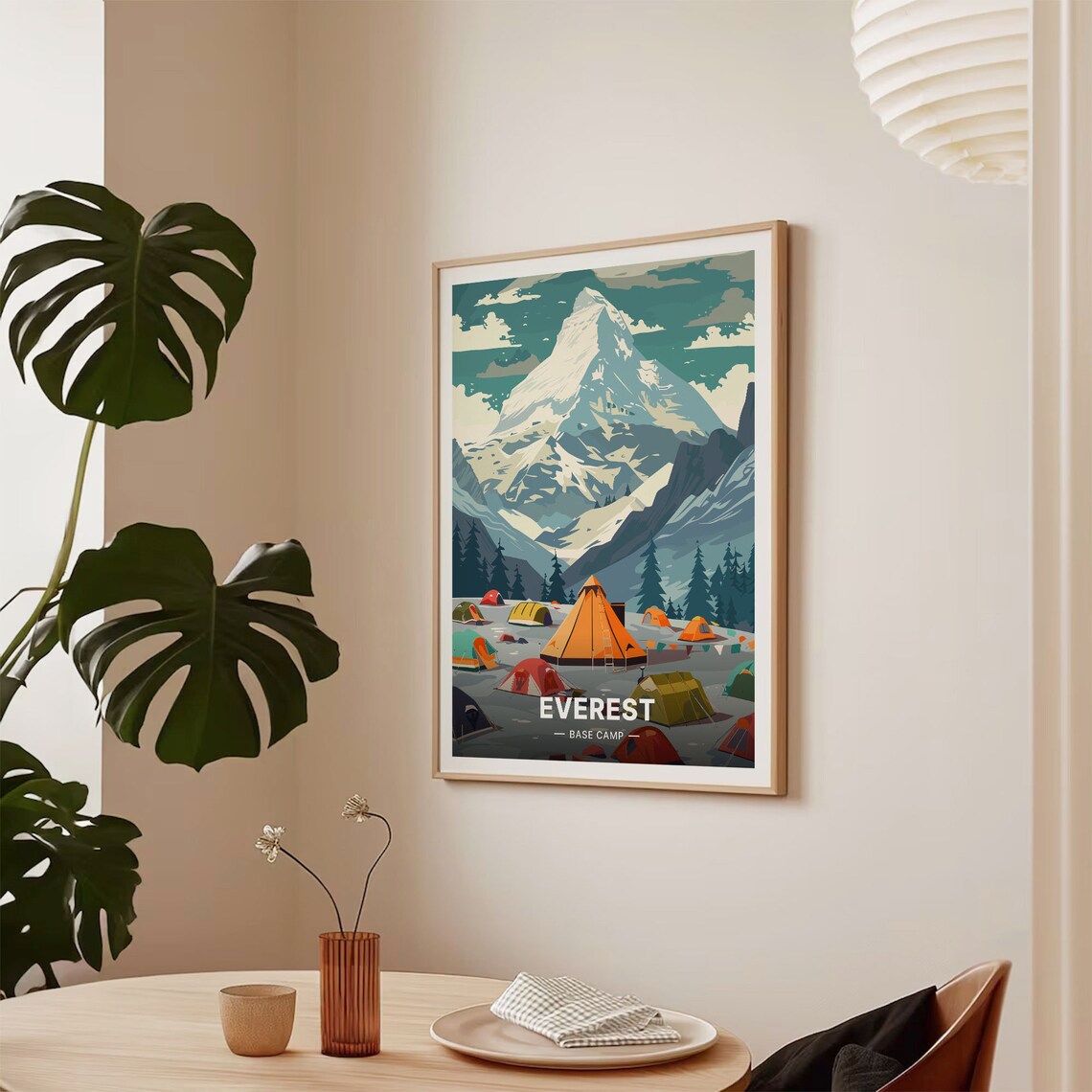 Mount Everest Adventure Travel Poster, Himalayan Mountains - Image 2