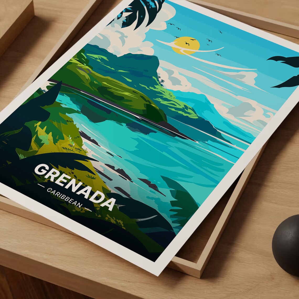 Grenada Travel Poster, Caribbean Wall Art - Image 3